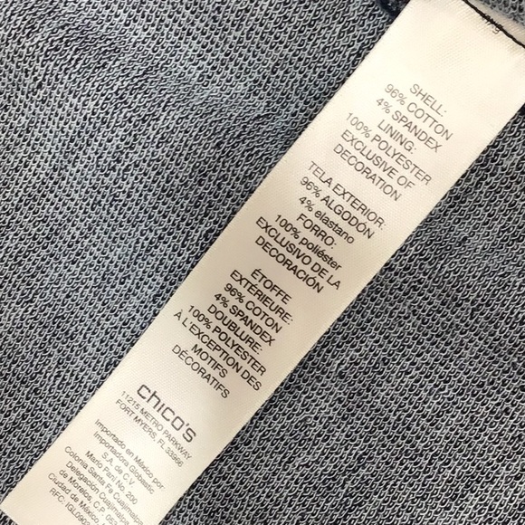 Chico’s Zenergy denim knit military jacket - Picture 9 of 15